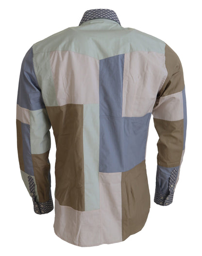 قميص دولتشي آند غابانا متعدد الألوان من القطن المرقّع