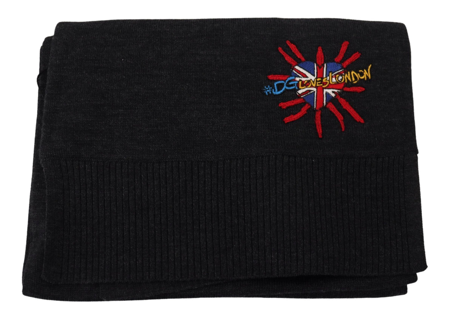 وشاح دولتشي آند غابانا الأسود "القلب المقدس" #DGLovesLondon