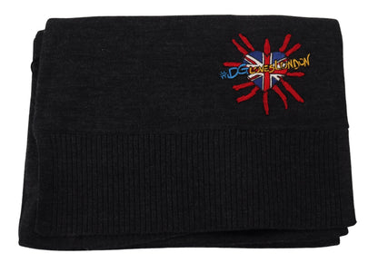 وشاح دولتشي آند غابانا الأسود "القلب المقدس" #DGLovesLondon