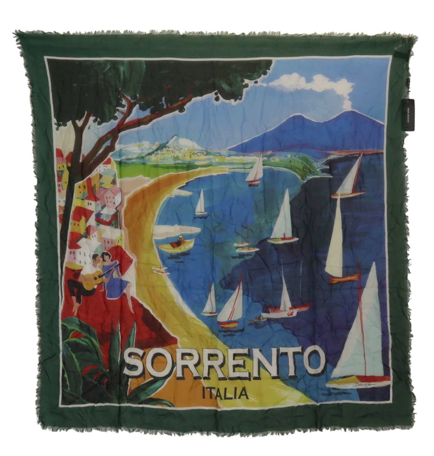 وشاح دولتشي آند غابانا متعدد الألوان سورينتو دي جي شال هامشي