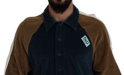 سترة دولتشي آند غابانا متعددة الألوان من القطن بياقة