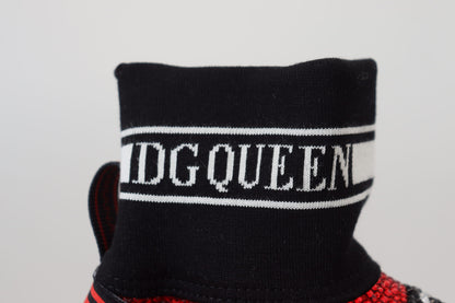 حذاء رياضي دولتشي آند غابانا سورينتو أحمر لامع، جوارب، أحذية