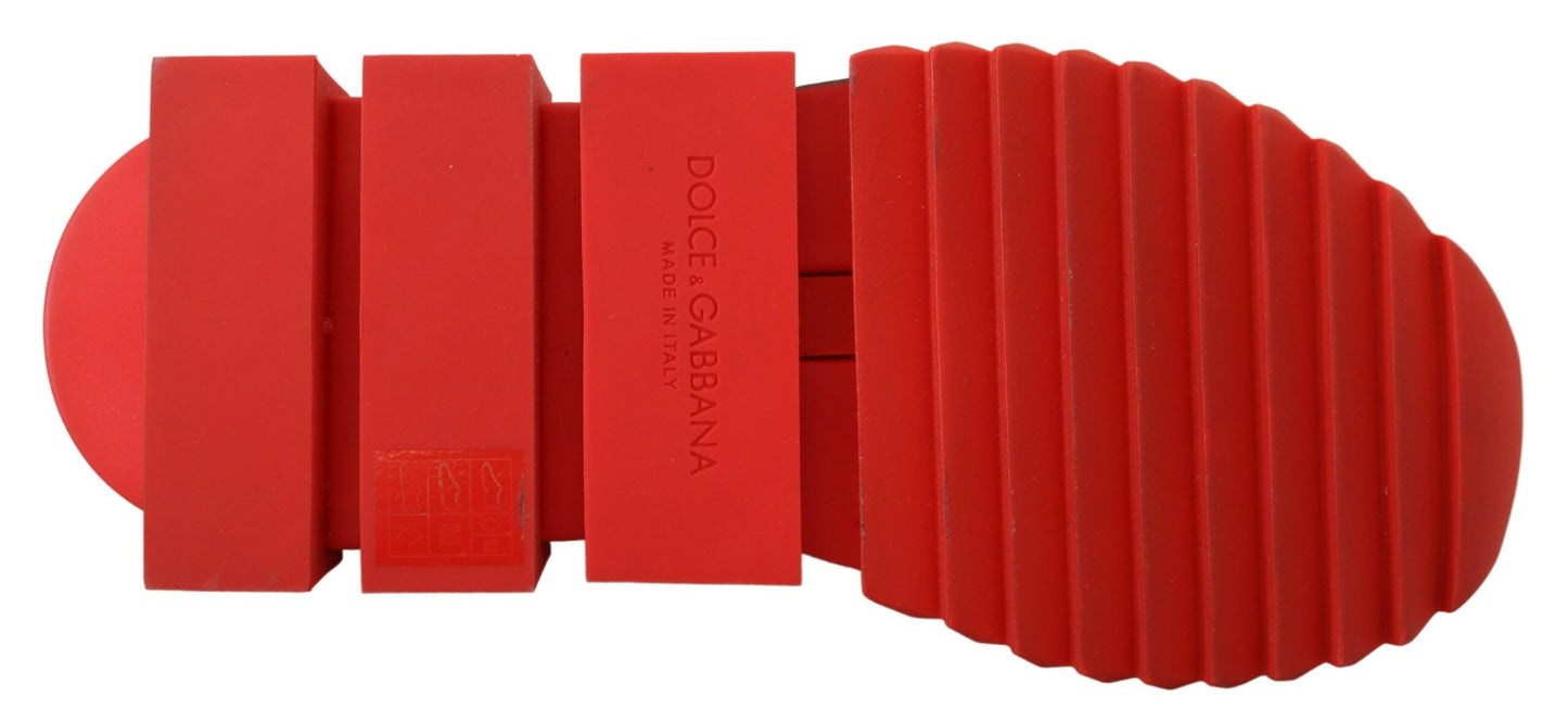 حذاء رياضي دولتشي آند غابانا سورينتو أحمر لامع، جوارب، أحذية