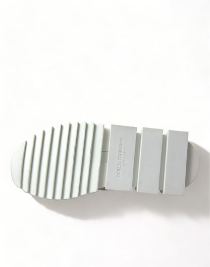 جوارب دولتشي آند غابانا بيضاء وبيج سورينتو أحذية رياضية