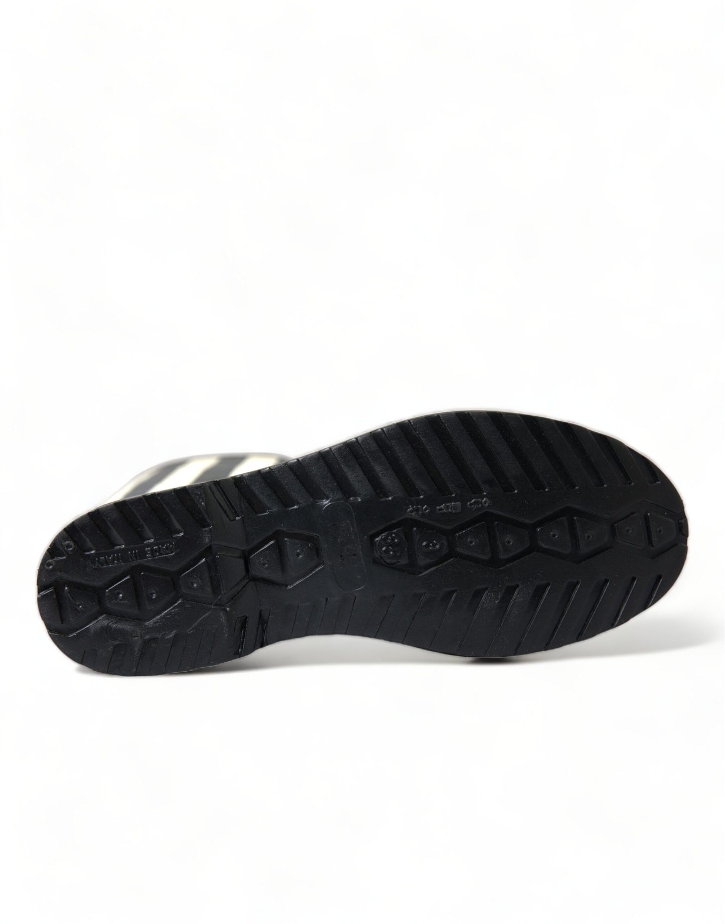 حذاء دولتشي آند غابانا أسود مطاطي مسطح يصل إلى الركبة