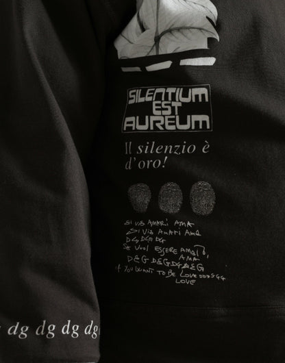 سترة دولتشي آند غابانا القطنية الرمادية الداكنة بأزرار