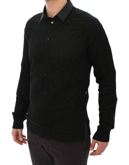 دولتشي آند غابانا المدرج الأخضر الداكن Netz السترة احرز سترة