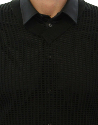 دولتشي آند غابانا المدرج الأخضر الداكن Netz السترة احرز سترة