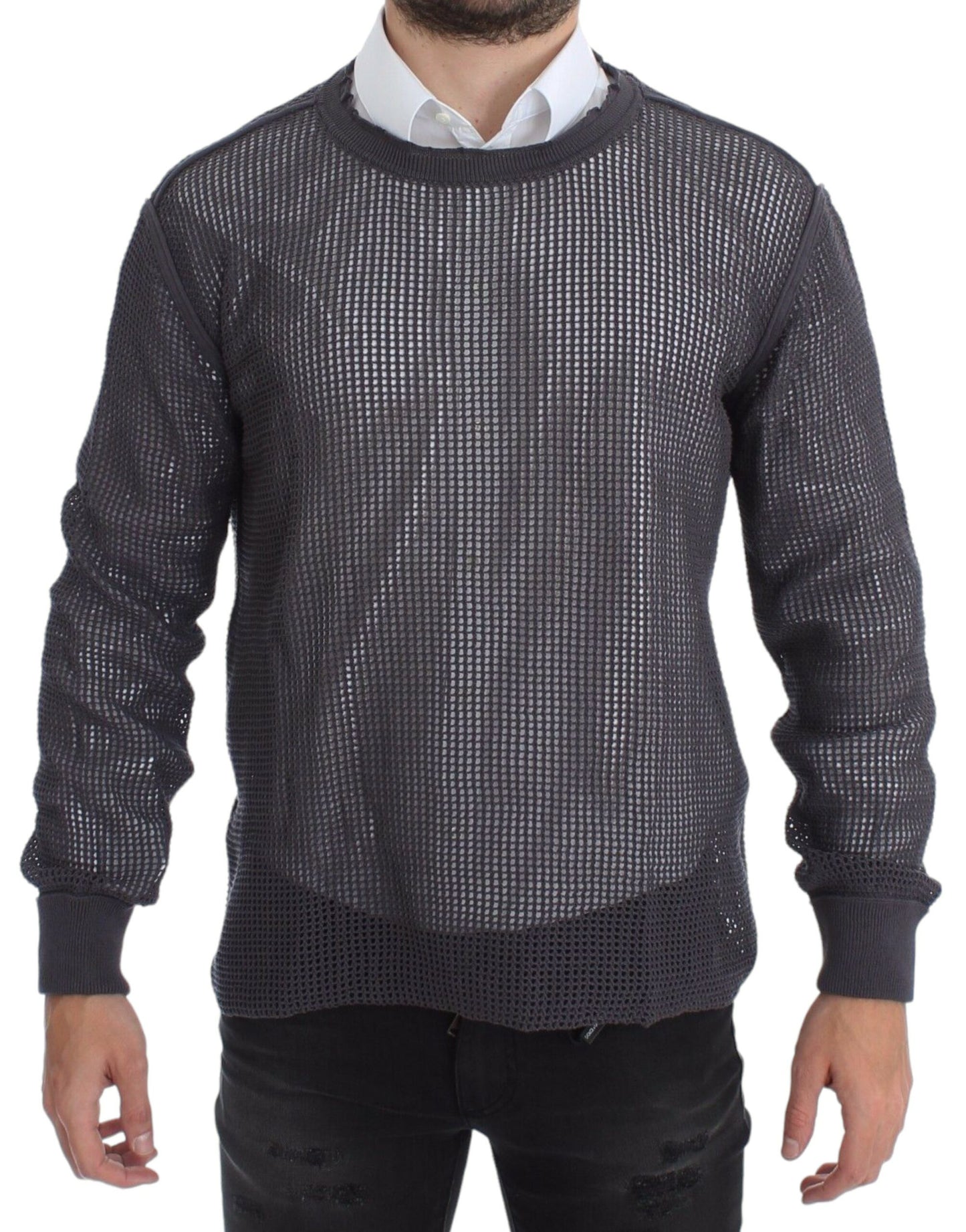 دولتشي آند غابانا الأرجواني المدرج Netz السترة احرز سترة