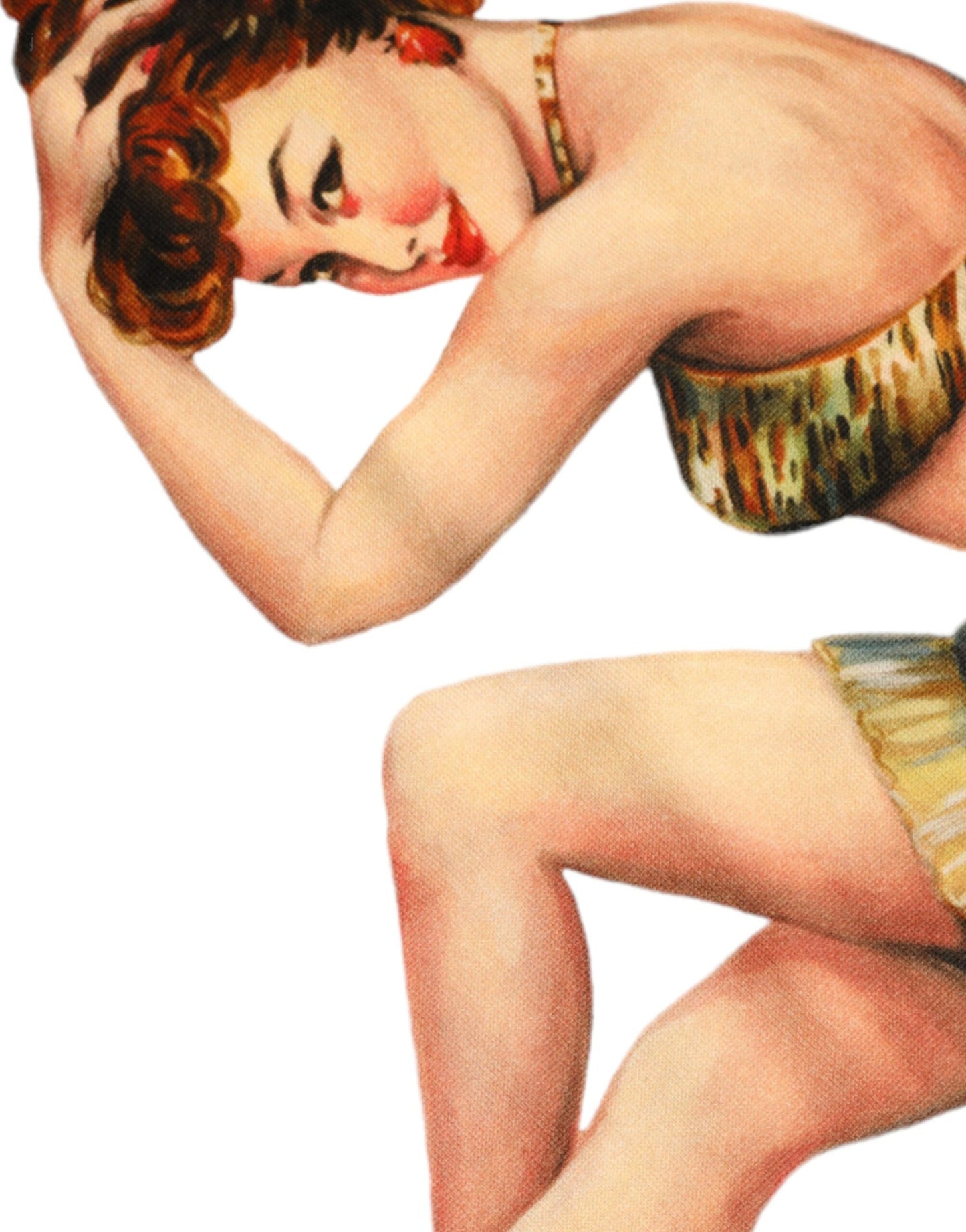 تي شيرت دولتشي آند غابانا أزرق فاتح من القطن بياقة دائرية وطبعة حب حر