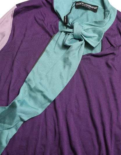 سترة دولتشي آند غابانا متعددة الألوان مع فيونكة