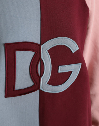 سترة دولتشي آند غابانا متعددة الألوان من القطن بياقة دائرية