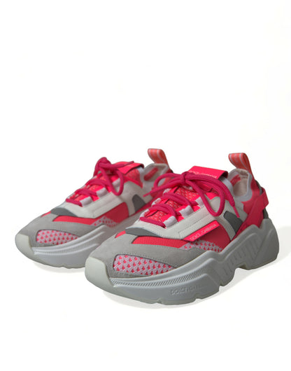 حذاء سنيكرز دولتشي آند غابانا دايماستر متعدد الألوان من الجلد منخفض الرقبة