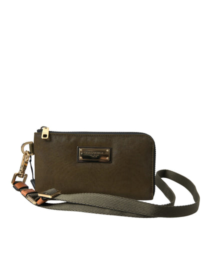 مجموعة حقائب دولتشي آند غابانا متعددة الوظائف من النايلون باللون الأخضر الداكن مع شعار دولتشي آند غابانا، قطعتين