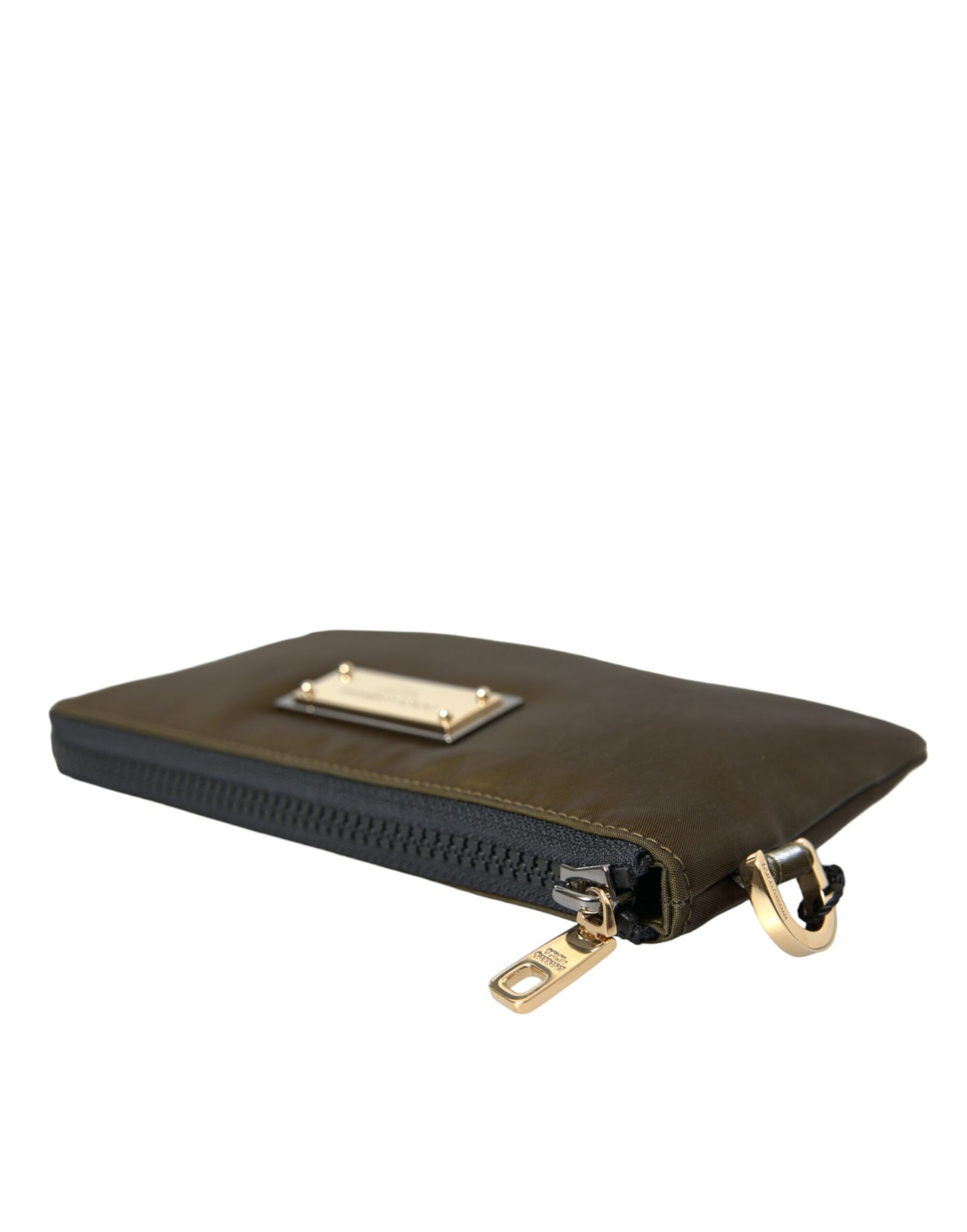 مجموعة حقائب دولتشي آند غابانا متعددة الوظائف من النايلون باللون الأخضر الداكن مع شعار دولتشي آند غابانا، قطعتين