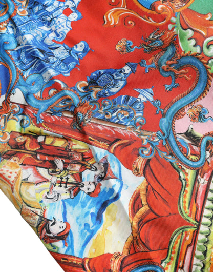 قميص دولتشي آند غابانا متعدد الألوان بأزرار كاجوال