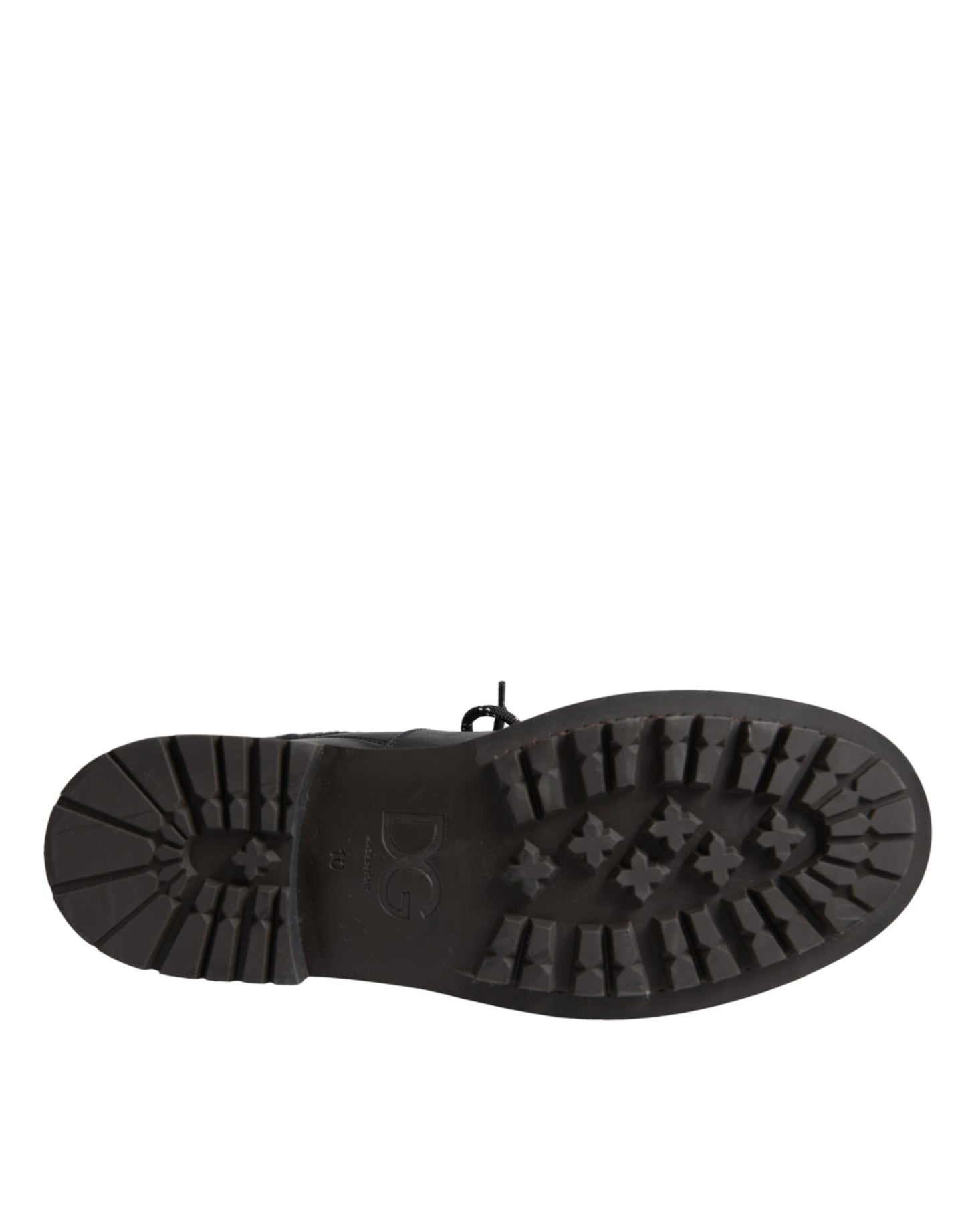 حذاء بيرنيني من جلد الغنم الأسود من دولتشي آند غابانا