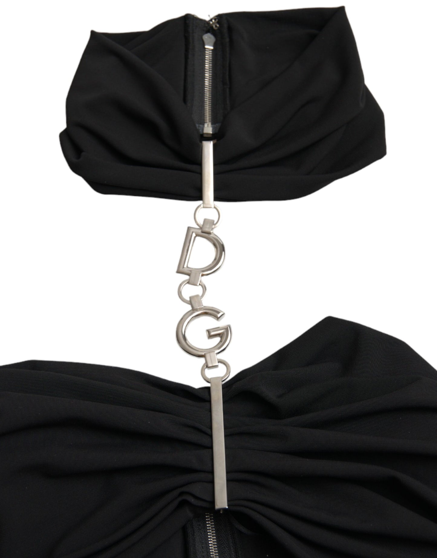 فستان دولتشي آند غابانا قصير ضيق بدون أكمام باللون الأسود