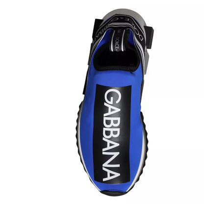 حذاء سنيكرز سورينتو منخفض الرقبة بشعار دولتشي آند غابانا الأزرق