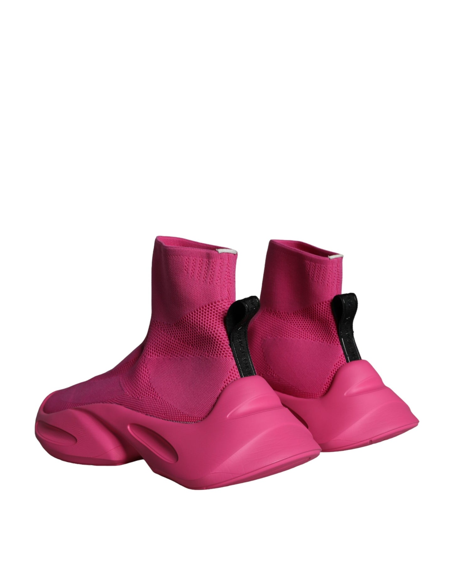 جوارب سهلة الارتداء بطبعة شعار دولتشي آند غابانا باللون الوردي