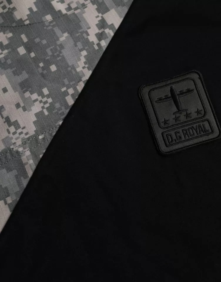 تيشيرت رجالي من دولتشي آند غابانا متعدد الألوان من القطن بياقة دائرية