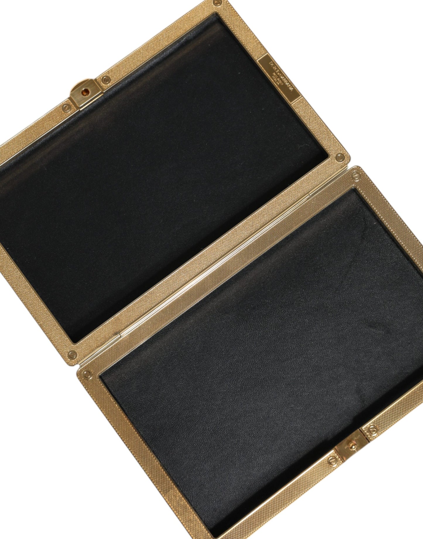 حقيبة دولتشي آند غابانا الذهبية الكريستالية ثنائية الطي للحفلات المسائية للنساء