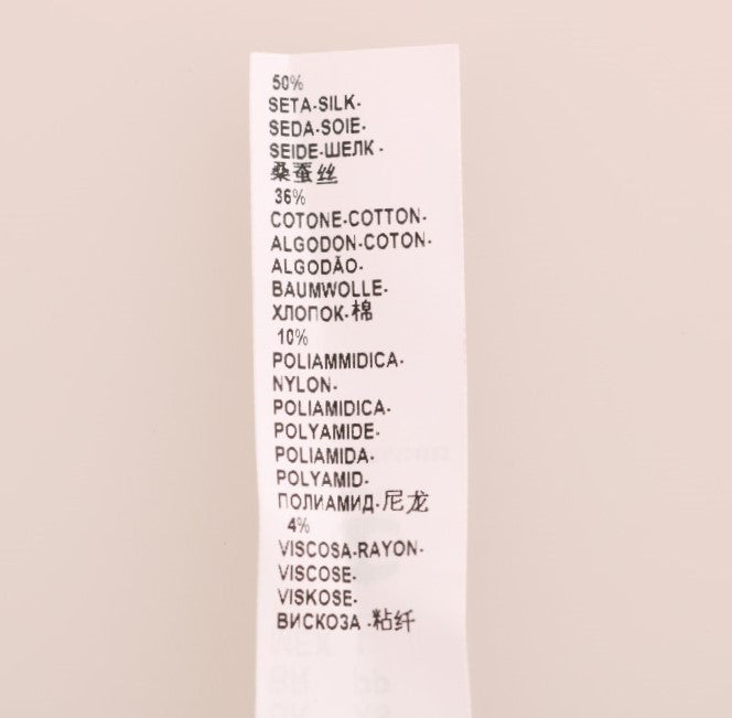 فستان شيميز من الحرير والدانتيل الأسود من دولتشي آند غابانا