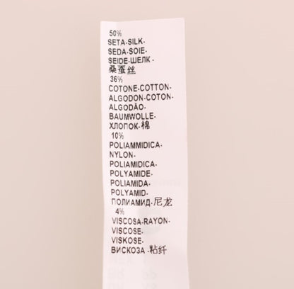 فستان شيميز من الحرير والدانتيل الأسود من دولتشي آند غابانا