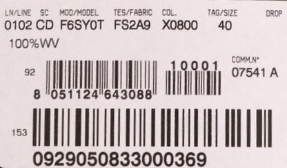 فستان دولتشي آند غابانا الرمادي المنقط من الصوف