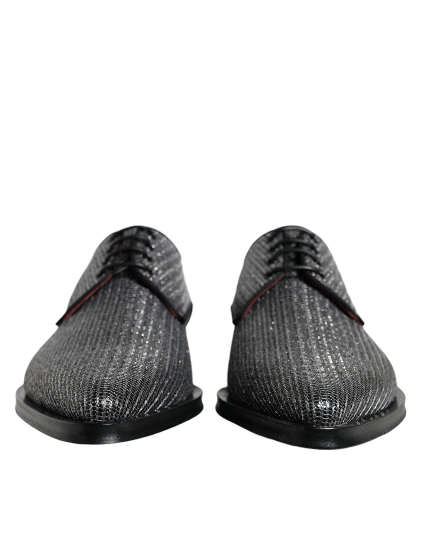 حذاء ديربي رسمي فضي من البولي يوريثان من دولتشي آند غابانا