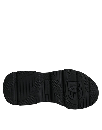 حذاء سنيكرز Daymaster من Dolce &amp; Gabbana باللون الأبيض والأسود مع لوحة شعار