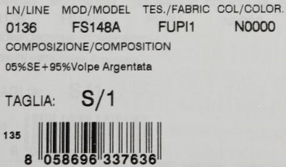 وشاح من فرو الثعلب الأسود والفضي من دولتشي آند غابانا