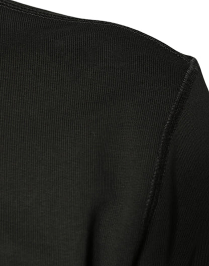 سترة دولتشي آند غابانا ذات الرقبة الدائرية باللون الأخضر العسكري من DG Crown