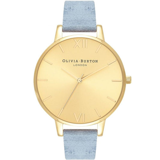 Olivia Burton Blue Artificial Leather Dress Watch