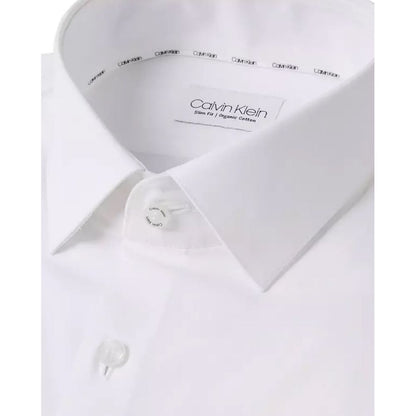 Calvin Klein White Cotton Dress Shirt