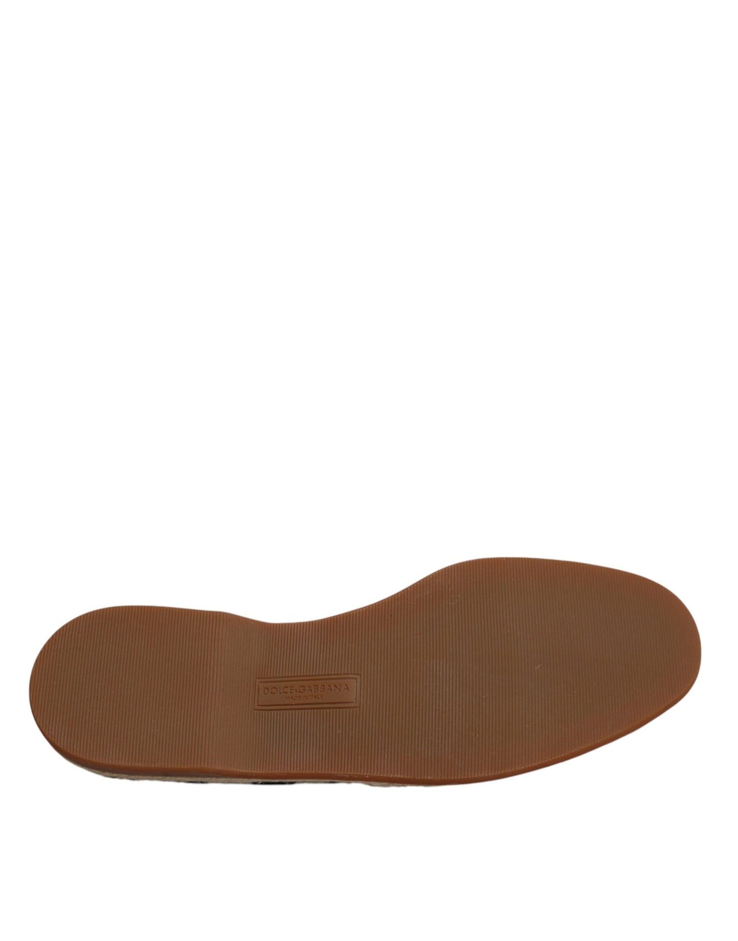 حذاء إسبادريل دولتشي آند غابانا أسود وأبيض مخطط سهل الارتداء