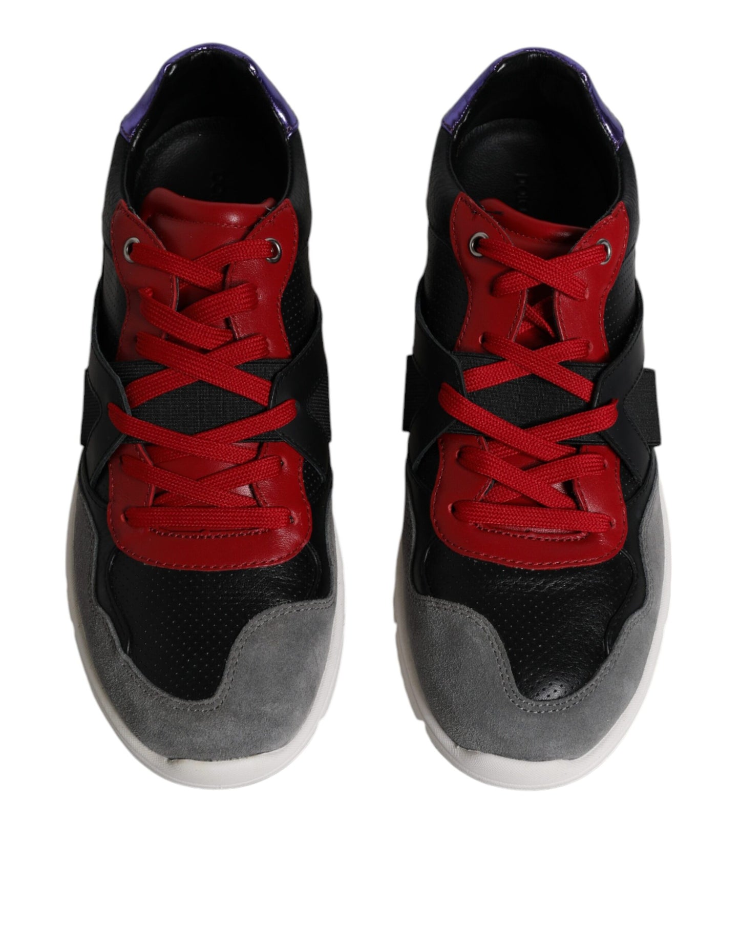 حذاء سنيكرز دولتشي آند غابانا متعدد الألوان من الجلد السويدي منخفض الرقبة