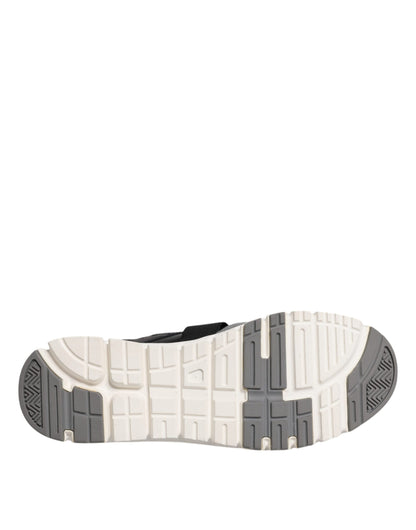 حذاء سنيكرز دولتشي آند غابانا متعدد الألوان من الجلد السويدي منخفض الرقبة