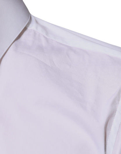 قميص مارتيني رجالي من دولتشي آند غابانا، مصنوع من مزيج القطن الأبيض