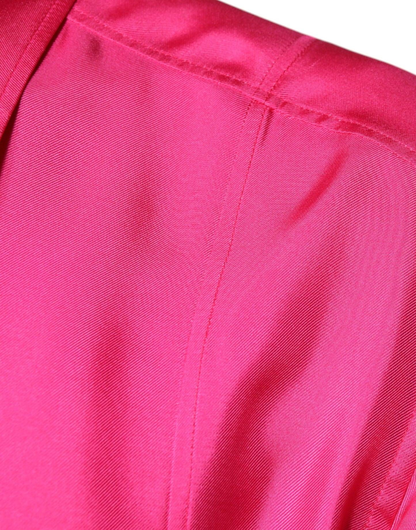 قميص رجالي من دولتشي آند غابانا، من الحرير الوردي، بياقة وأزرار