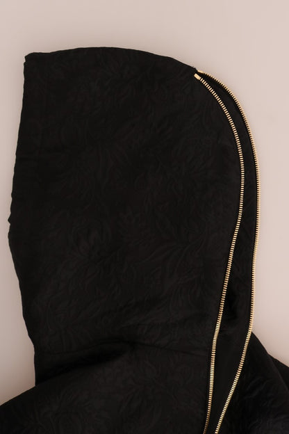 سترة دولتشي آند غابانا السوداء بقلنسوة من الكريستال بتصميم حكاية خرافية