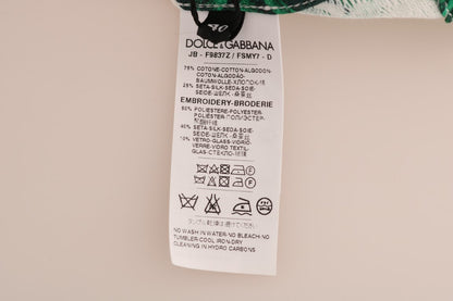 سترة دولتشي آند غابانا بياقة دائرية مزينة بالترتر والأناناس والموز