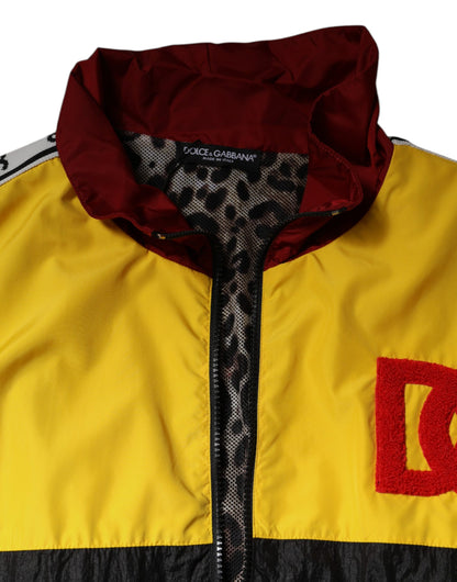 سترة دولتشي آند غابانا متعددة الألوان للرجال بسحاب كامل