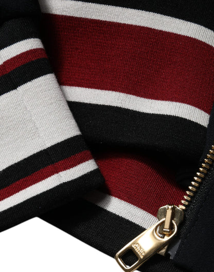 سويت شيرت دولتشي آند غابانا أسود بسحاب كامل من DG King