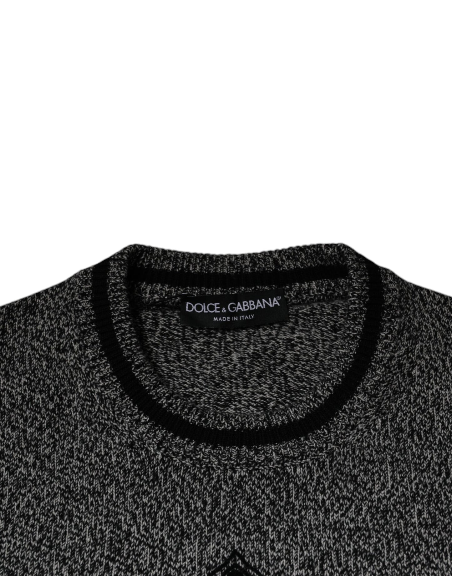 سترة كشمير رمادية من دولتشي آند غابانا كراون كينج