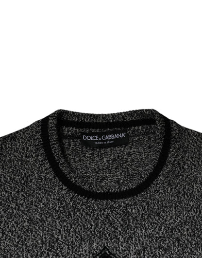 سترة كشمير رمادية من دولتشي آند غابانا كراون كينج