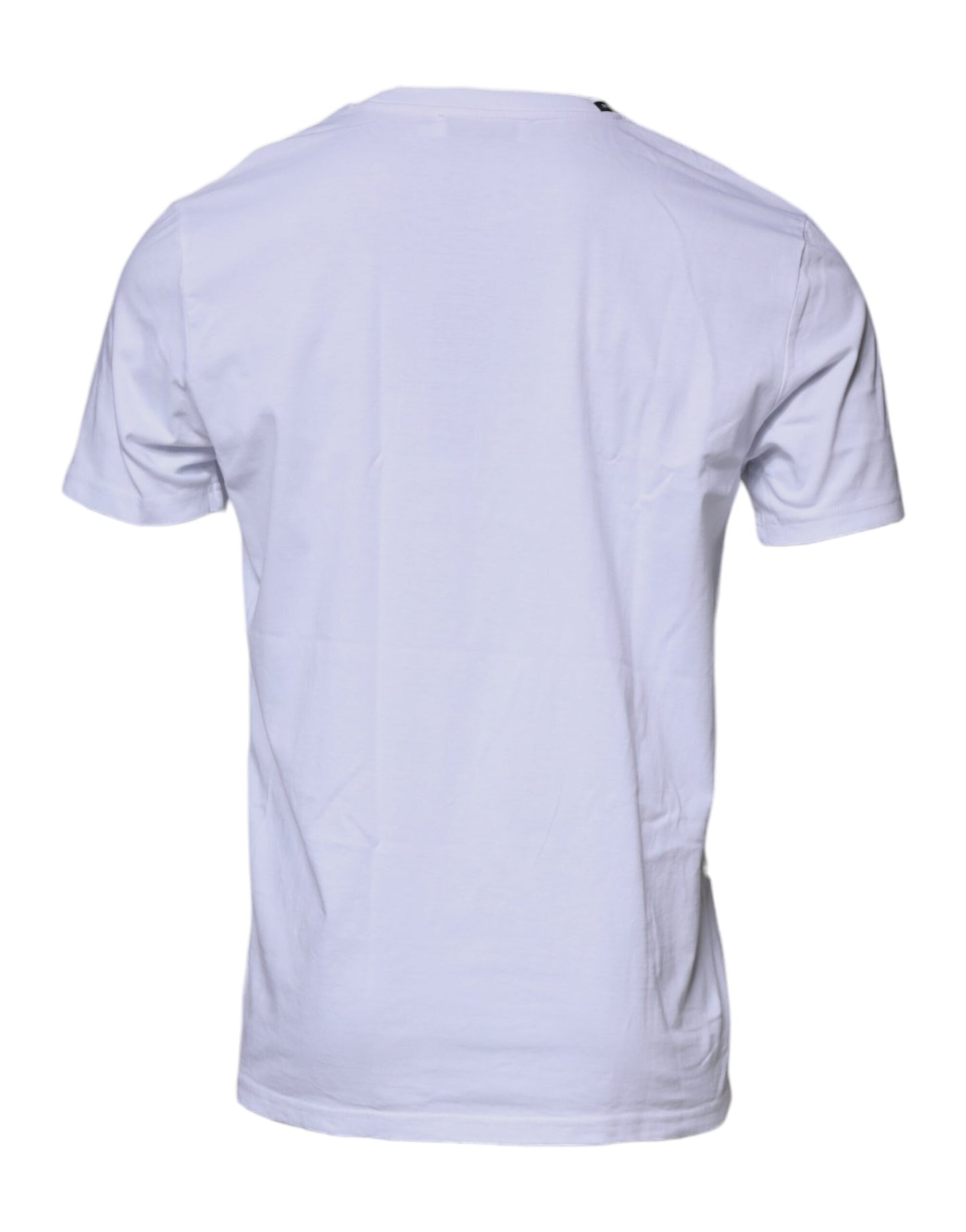 تي شيرت دولتشي آند غابانا أبيض وأحمر من القطن بنقشة جلد النمر ورقبة دائرية