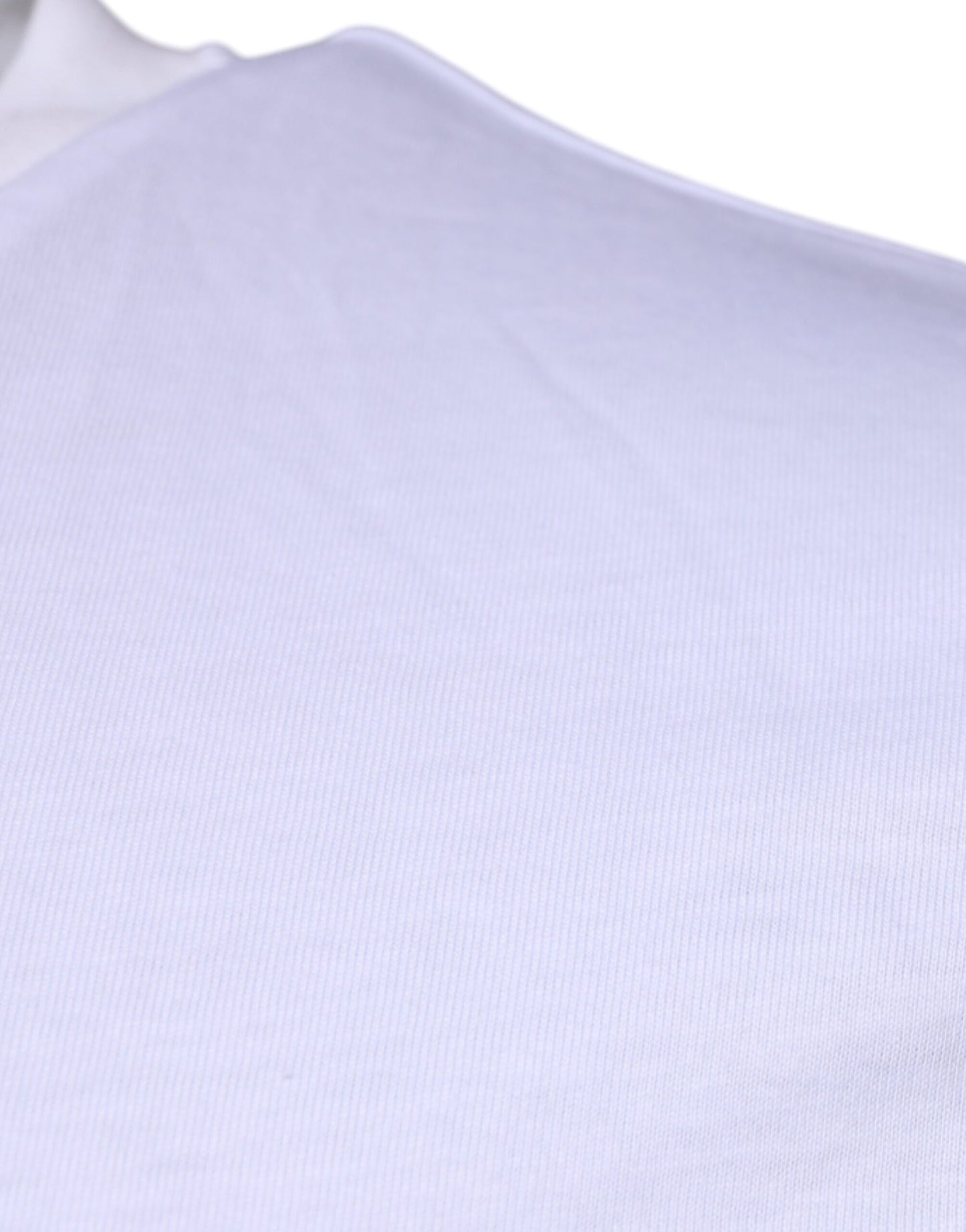 تي شيرت دولتشي آند غابانا أبيض من القطن بشعار DG وياقة دائرية