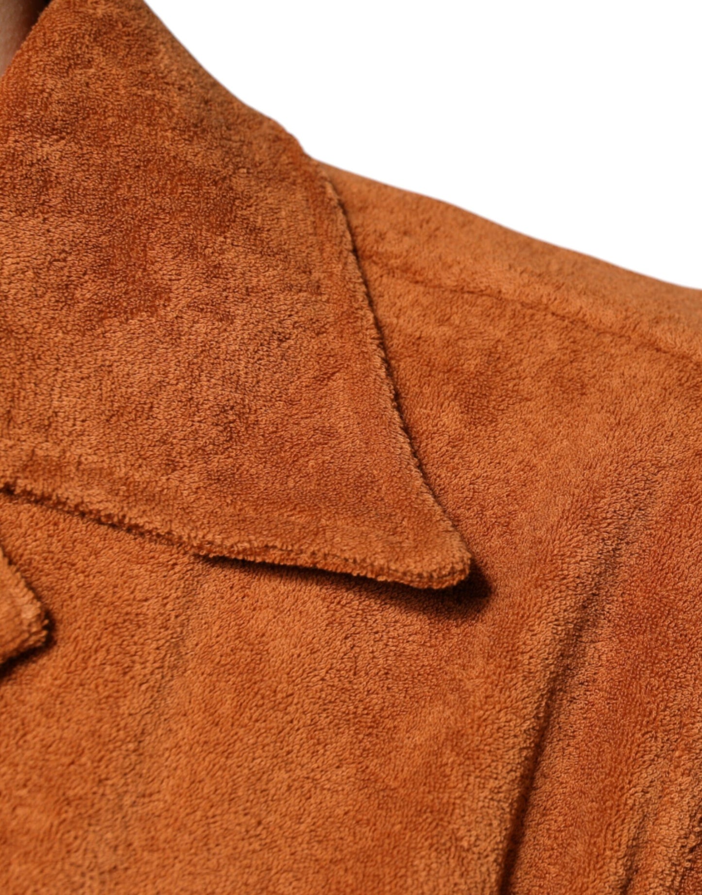 قميص دولتشي آند غابانا هازل قطني مخملي بأزرار وياقة