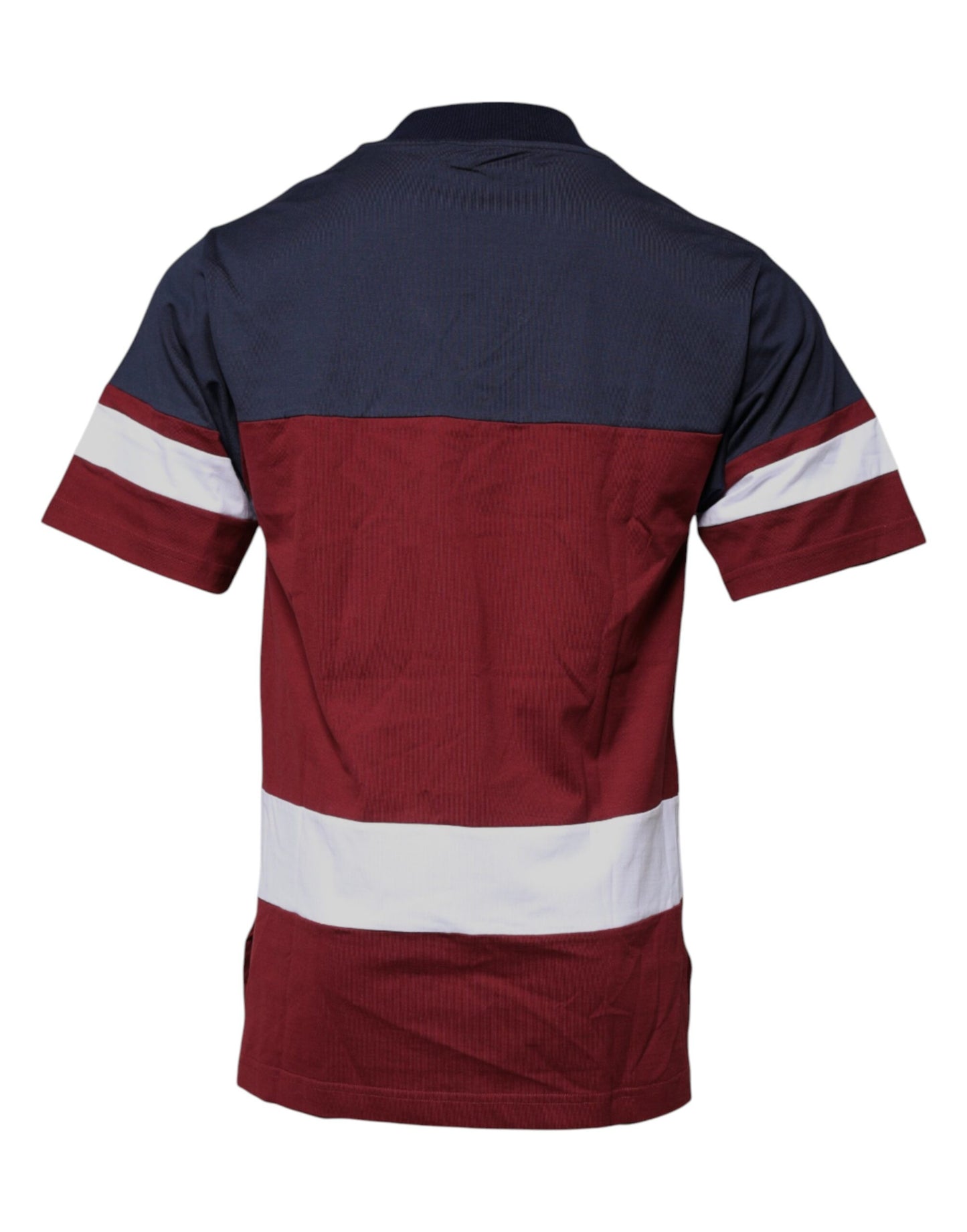 تي شيرت دولتشي آند غابانا متعدد الألوان من القطن برقبة على شكل حرف V وأكمام قصيرة